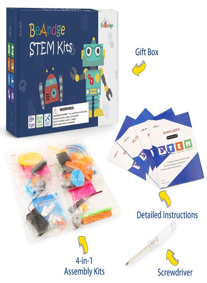 BeAndge STEM Kits, Kids Arts and Crafts for Girls 8-12 8-10, stem Toys for Ages 8-13, Engineering Science Kits for Kids, STEAM Gifts for 6 7 8 9 10 12 Year Old Girls, Electronic Building Boys 6-8 - Image 3